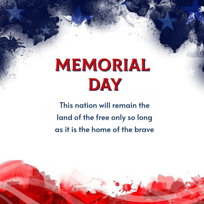 Copy of White Futuristic Memorial Day Instagram Post | PosterMyWall