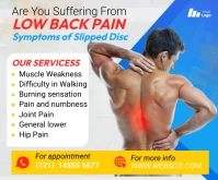 White Futuristic Myofascial Pain Syndrome Med Mittelgroßes Rechteck template