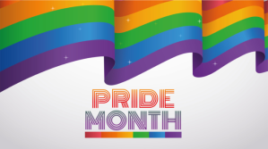 Белый Pride Month Digitale display Template