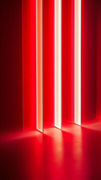 White Futuristic Red Neon Light Wall Background Digital Display (9:16) template