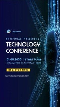White Futuristic Technology Conference Instagram Reel template