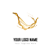 Weiß White Geometric Car Oil Logo Logo Template