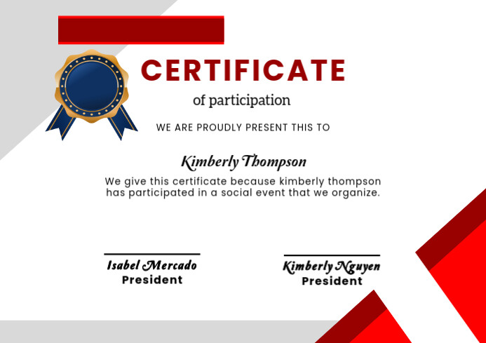 White Geometric Certificate Design Template | PosterMyWall
