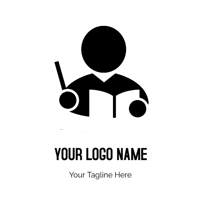 White Geometric Computer Icons Teacher Professor Education Lecturer ...