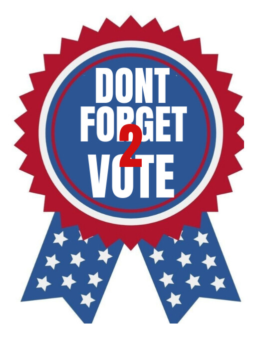 Copy of White Geometric Dont Forget To Vote Flyer (us Letter ...