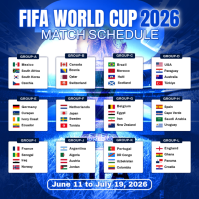 White Geometric FIFA World Cup 2026 Instagram Post template