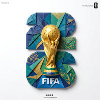 White Geometric FIFA World Cup 2026 Square สี่เหลี่ยมจัตุรัส (1:1) template
