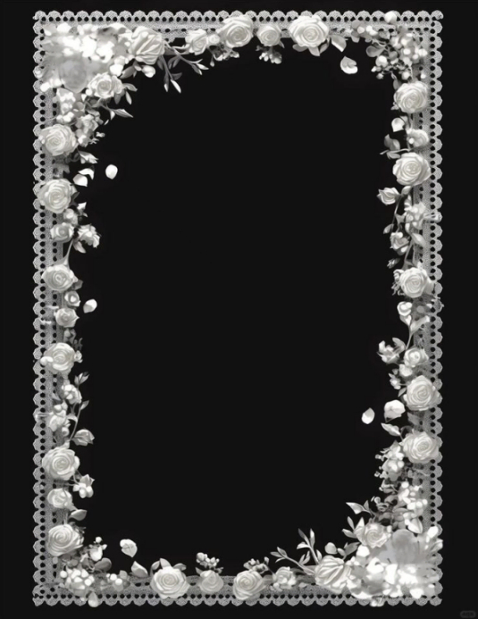 White Geometric frame Template | PosterMyWall