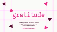 White Geometric Gratitude Blog Header template