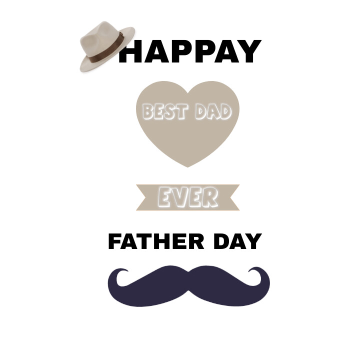 Plantilla de White Geometric Happy Dad Logo | PosterMyWall