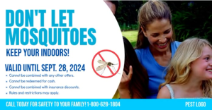 White Mosquito Control Service Facebook 共享图片 Template