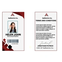 White Geometric Triangles Accountant company Quadrato (1:1) template