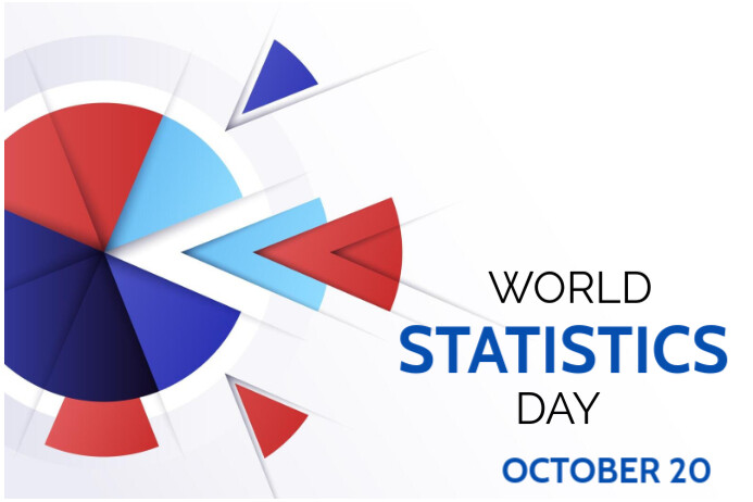 Plantilla de White Geometric World Statistics Day Poster | PosterMyWall