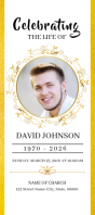 White Memorial Celebration Karta reagałowa Template