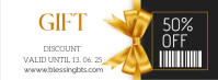 白色 Gift Discount Promotion Facebook Cover Photo Template