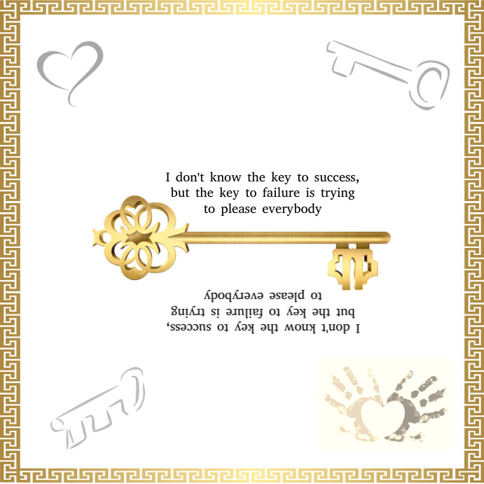 Plantilla de White gold quote template PosterMyWall