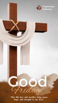 White Good Friday Instagram Story template