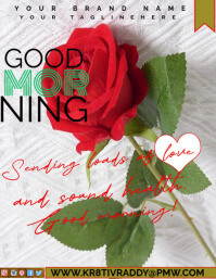 Branco White  Good Morning  Flyer (us Letter) Flyer Template