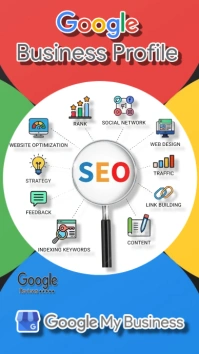 White Google My Business A Instagram Story template