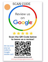 White  Google Review Flyer (us Letter) template