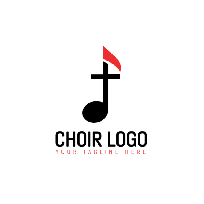 White  Gospel/music/choir/symbol/icon/brand/business/church/christian/catholic/cross/vector/ident Lo Logo template