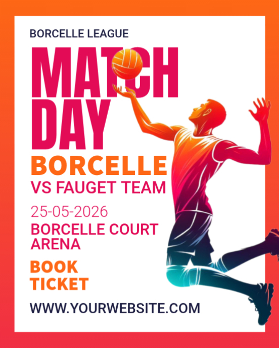 Basketball Match Template | PosterMyWall