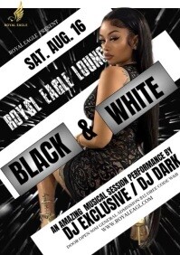 White Gradient Black And White Party A4 template