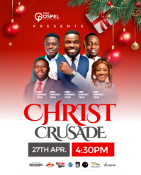 White Gradient Christmas Crusade  Instagram Portrait template