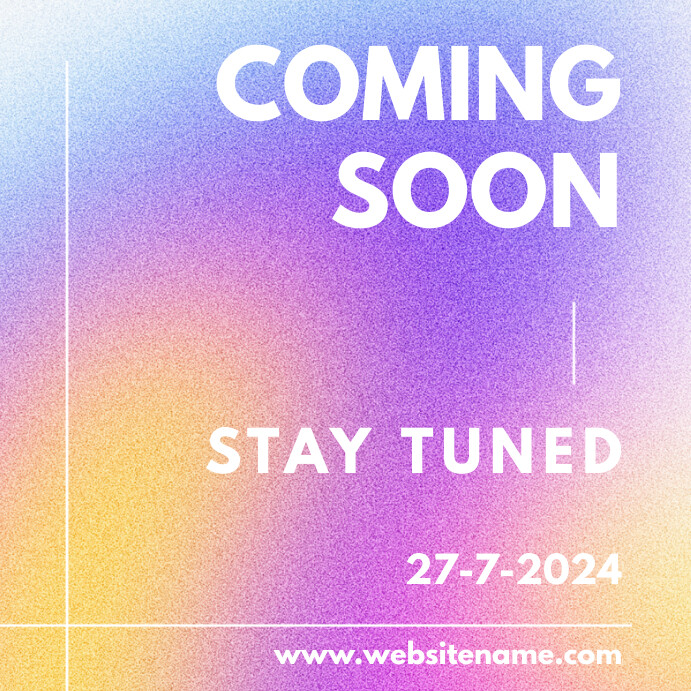 White Gradient Coming Soon Instagram Post Template | PosterMyWall