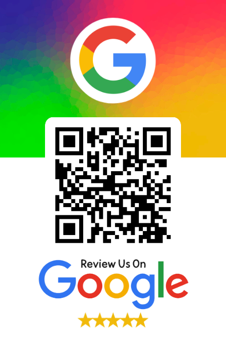 White Gradient Google Review Qr Code Poster Templat | PosterMyWall