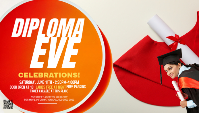 White Gradient Graduation Celebration Blog Header Template | PosterMyWall