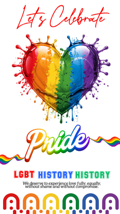 White Gradient Lgbtq Awareness Month Template Instagram Story