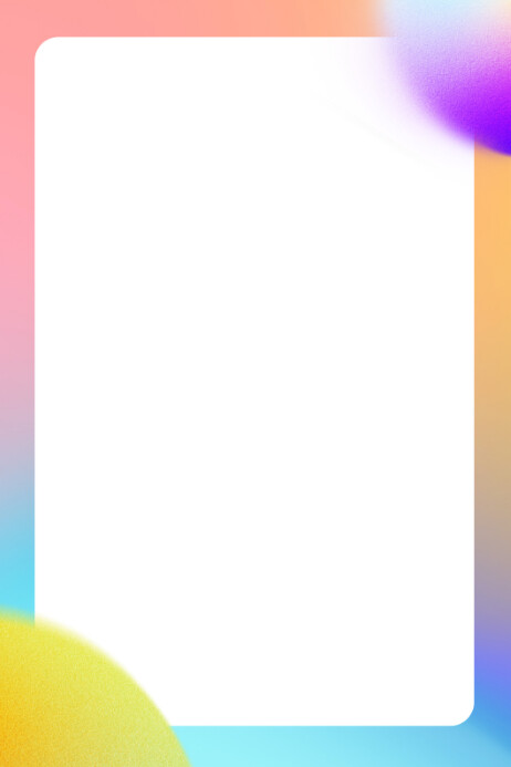 White Gradient Multi Color Poster Background template
