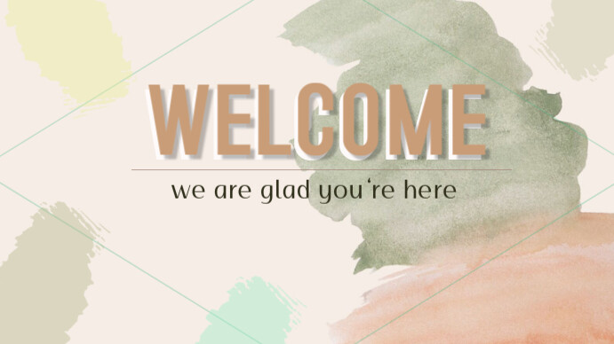 White Gradient Pastel Digital Display (16:9) template