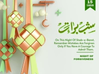 White Gradient Shab E Barat Presentation Isethulo template