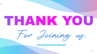 White Gradient Thank You Message Presentation Præsentation (16:9) template