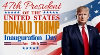 White Gradient Trump Presidential Inauguration Day  Twitter Post template