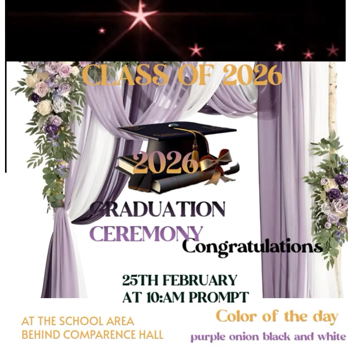 Graduation Ceremony Template | PosterMyWall