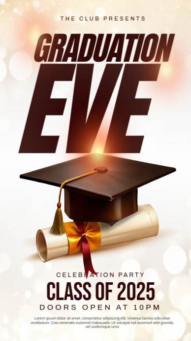 White Graduation Day Instagram Story Instagram-verhaal template