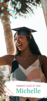 White Graduation Snapchat Filter template