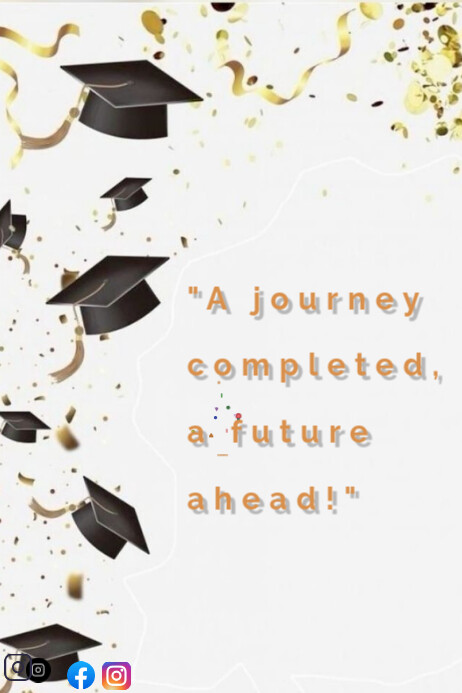 White Graduation Template Poster | PosterMyWall