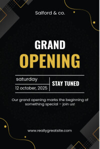 Opening Post Red Red Grand Opening Poster Template | PosterMyWall