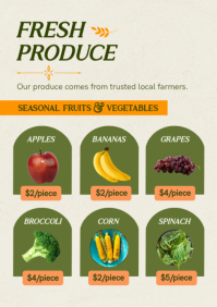 White Organic Grocery Store A4 Template - Page 2
