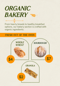 White Organic Grocery Store A4 Template - Page 3