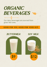 White Organic Grocery Store A4 Template - Page 4
