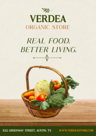 Hvid Organic Grocery Store A4 Template - Page 1