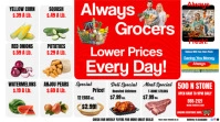 White  Grocery Store Weekly Sale Flyer Digital Display (16:9) template