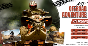 White Grunge ATV Offroad Adventure Facebook Shared Image template