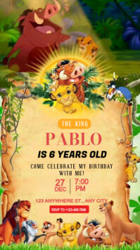 White Grunge Birthday Party Invitation  Instagram Story template