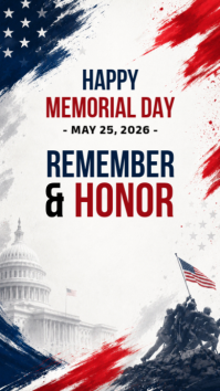 White Grunge Memorial Day Instagram Story Instagram-verhaal template